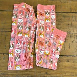 Little Sleepies: Flower Crowns. Size 7/8. Long Sleeve. 2 Piece Pants Set.